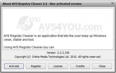 avs registry cleaner 3.0