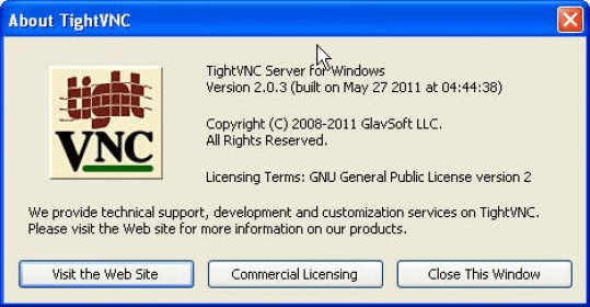 restart tightvnc server