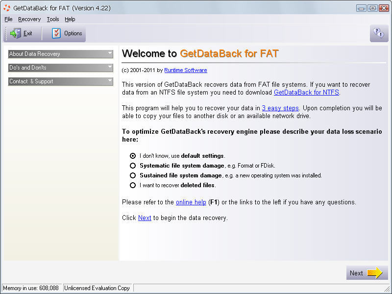 TÉLÉCHARGER GETDATABACK 3.03 3.03 TÉLÉCHARGER GETDATABACK