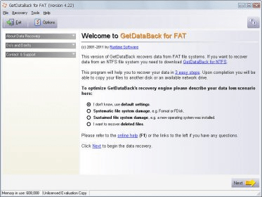 getdataback for fat 4.00