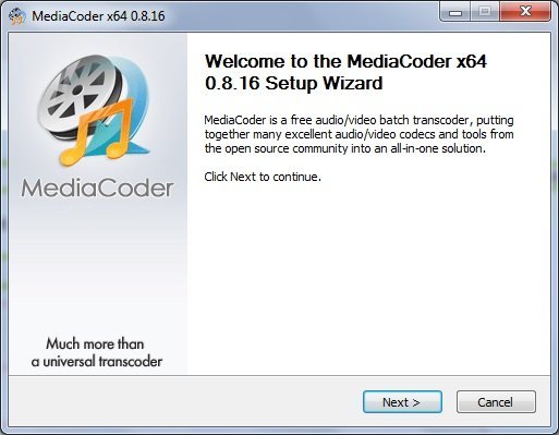 use mediacoder x64 to select audio tracks