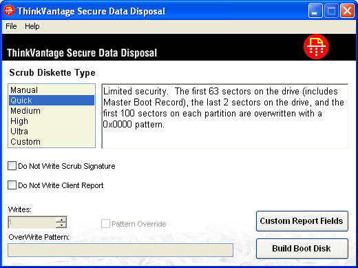 Secure deals data removal