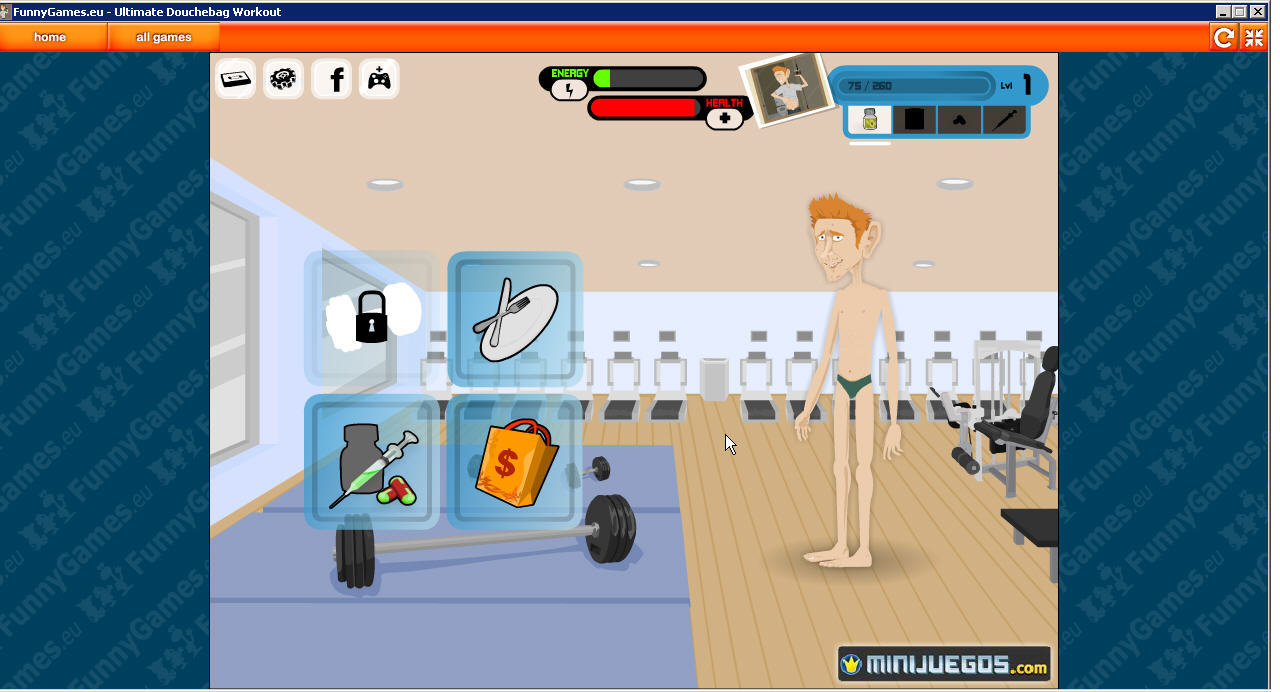 FunnyGames - Ultimate Douchebag Workout Download - Grow muscles to impress  the girls at school by exercising at the gym