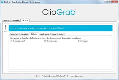 TÉLÉCHARGER CLIPGRAB 3.1.0.2 3.1.0.2 TÉLÉCHARGER CLIPGRAB