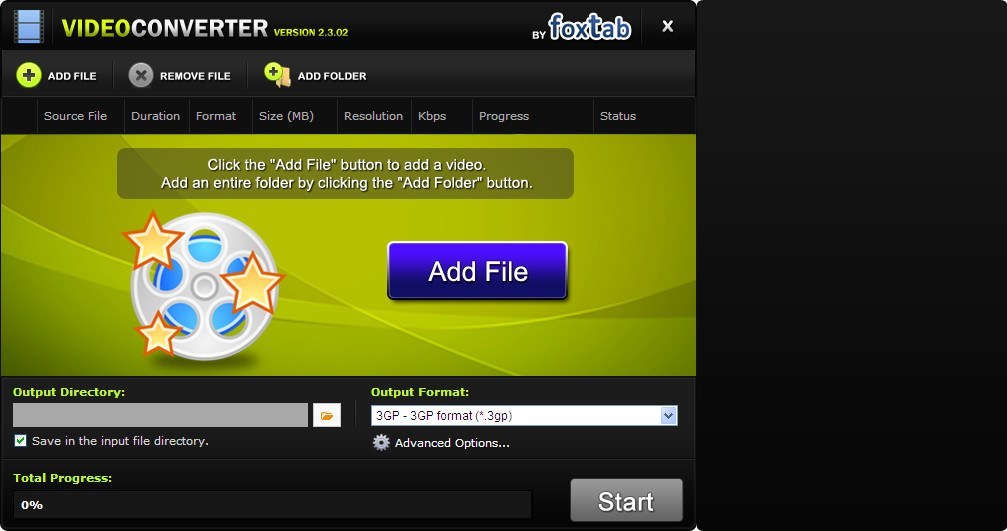 video converter version 2.3.02 by foxtab