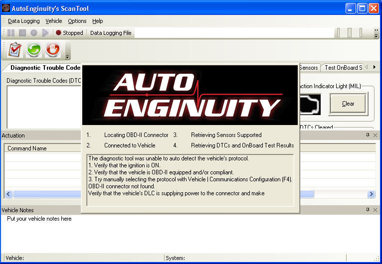 autoenginuity scan tool doesnt work windows 10