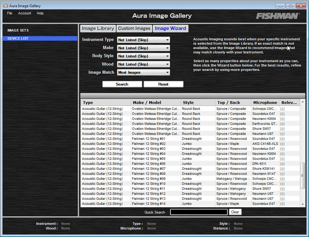 fishman aura spectrum image gallery