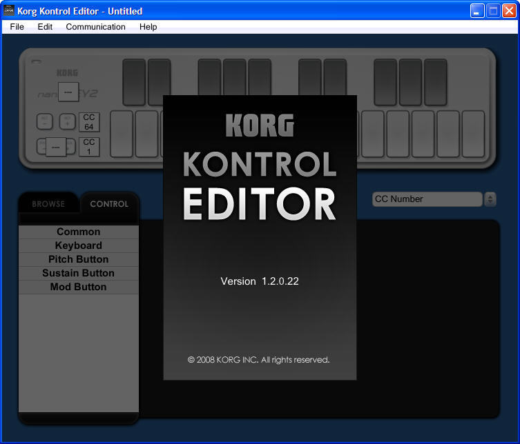 korg kontrol editor windows 10