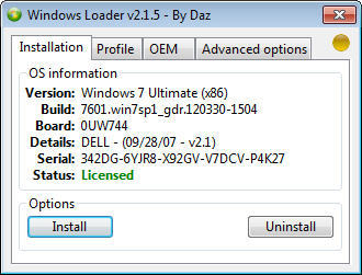 Windows 7 Loader 1.91