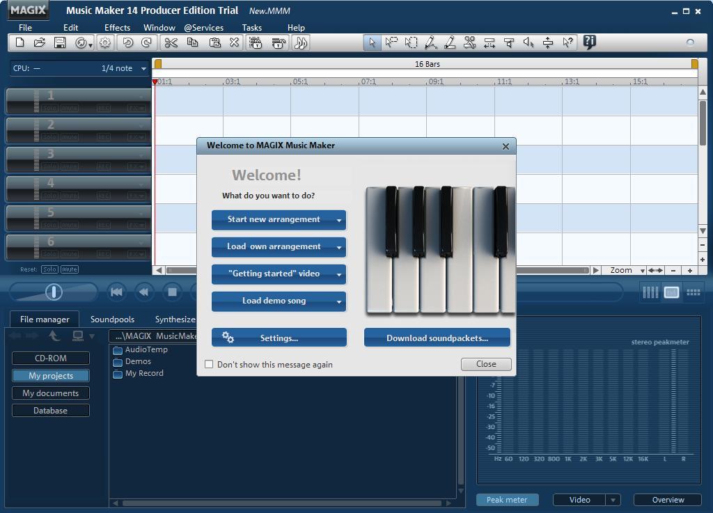 magix music maker free download windows 10