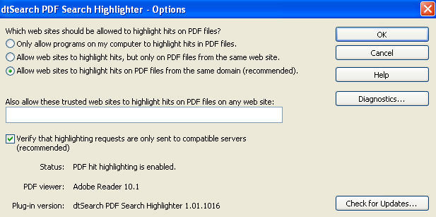 dtsearch pdf search highlighter