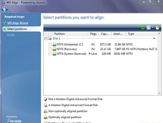 Wd Align Powered By Acronis 2 0 Download Free Aligntool Exe