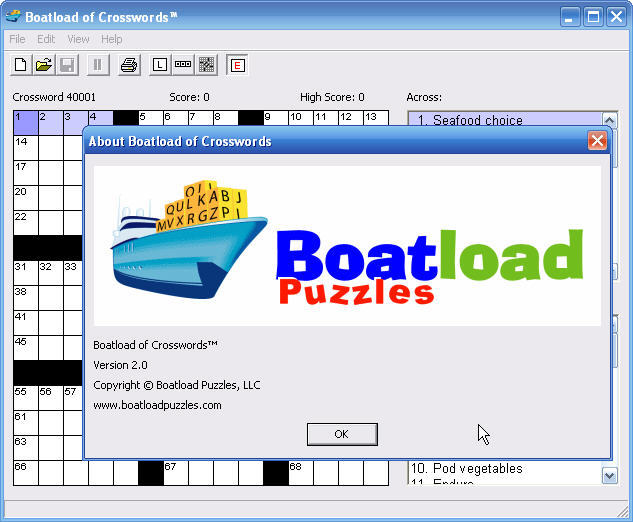 Boatload Of Crosswords 2 0 Download Free Trial Boatload Of Crosswords Exe