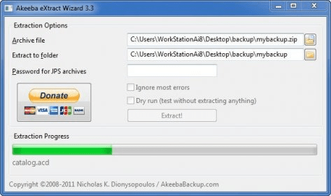 akeeba extract wizard