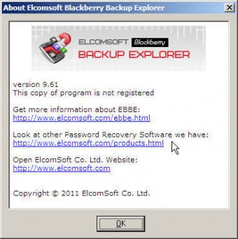 elcomsoft blackberry backup explorer 9.05