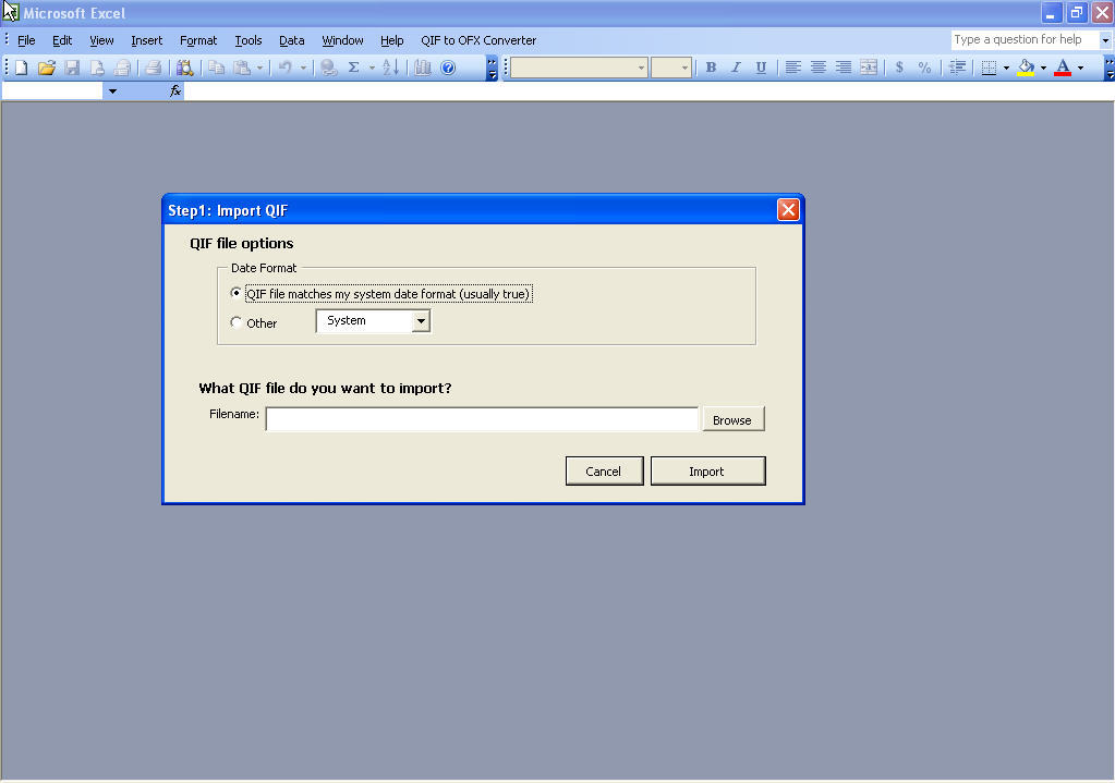 excel to qif converter free