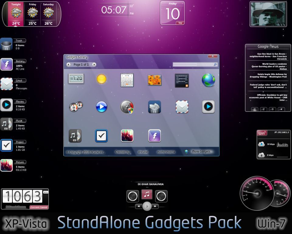 Enig med Legeme opfindelse StandAlone Gadgets Pack 1.0 Download (Free) - sa.exe