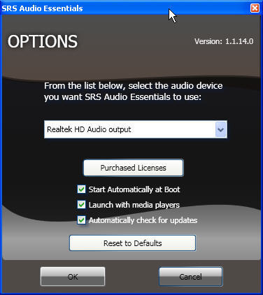 serial srs audio essentials version 1.1.14.0