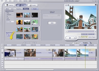 arcsoft showbiz 3.5 editing software