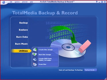 arcsoft totalmedia backup and record