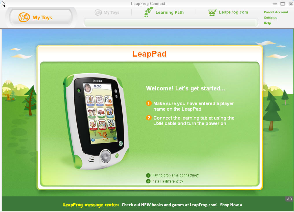 leapfrog connect home page