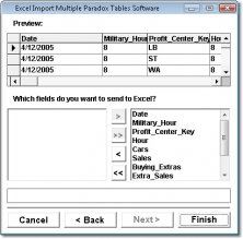 Excel Import Multiple Paradox Tables Software