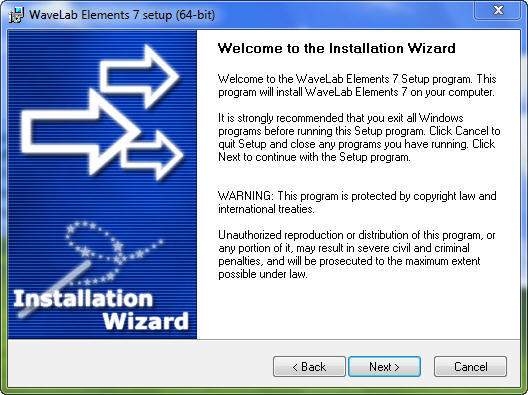 wavelab 7 instal