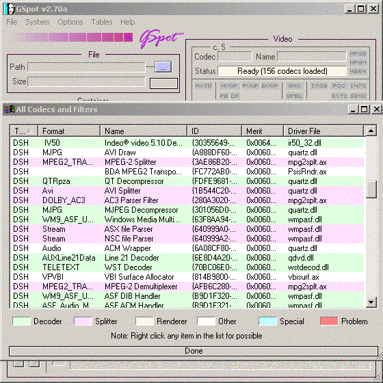 g spot video codec