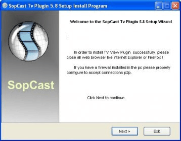 Sopcast tv plugin 5.4 setup