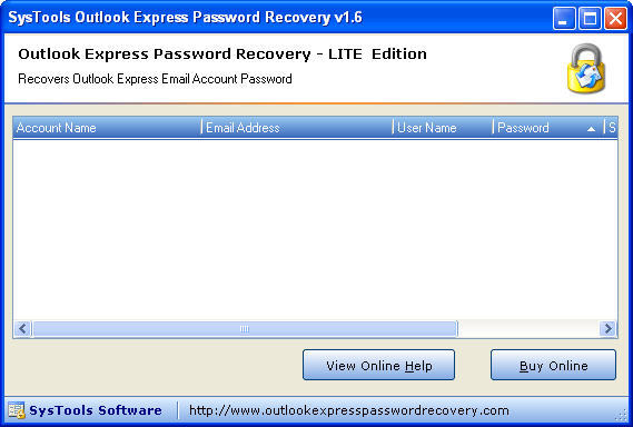 SysTools Outlook Express Password Recovery LITE Edition Download - Allow  users to recover to lost or forgotten password of configured mail account