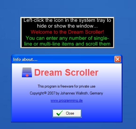 scrolling text software for mac