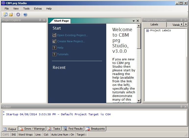 CBM Prg Studio Download - Type a BASIC or machine code program