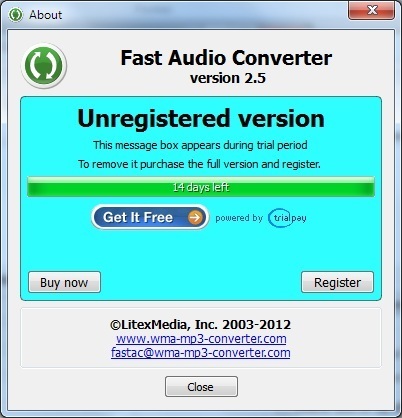 Fast Audio Converter 2 5 Download Free Trial Fastac Exe