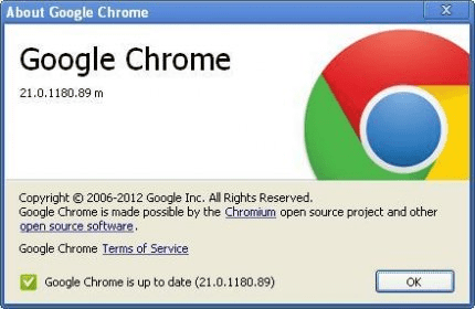 google chrome 21.0