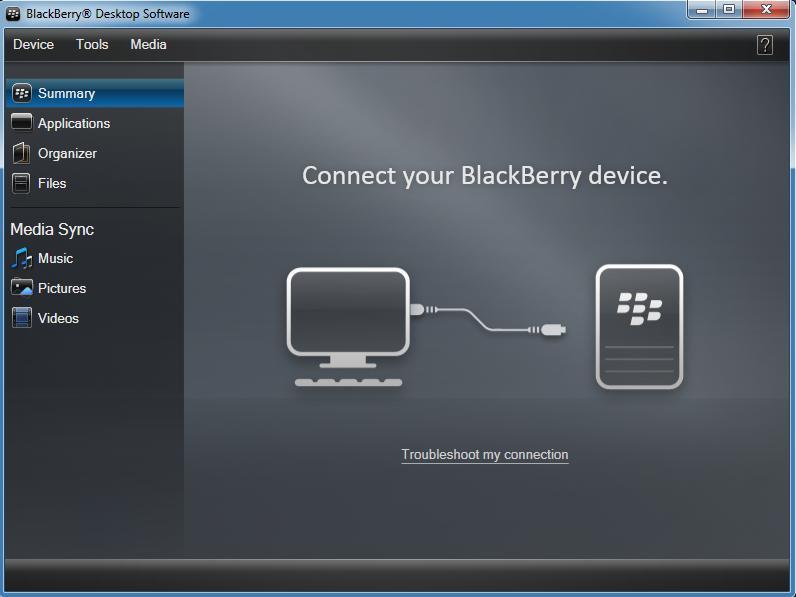 программное обеспечение диспетчера устройств blackberry 8830