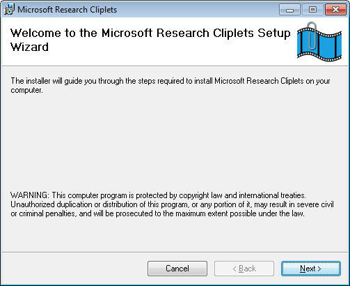 microsoft research cliplets 64 bit