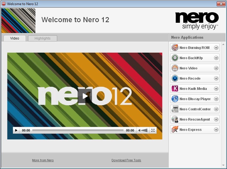 Nero  Download (Free trial) 