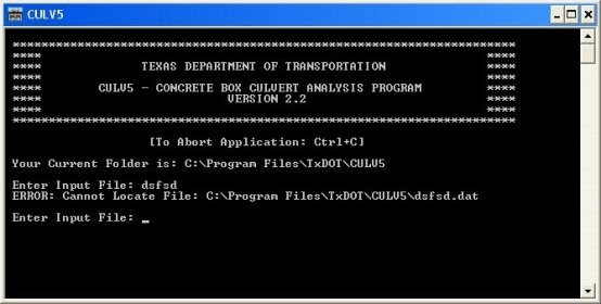 TxDOT Concrete Box Culvert Analysis Program (CULV5) 2.1 Download (Free)