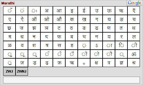 google marathi keypad download