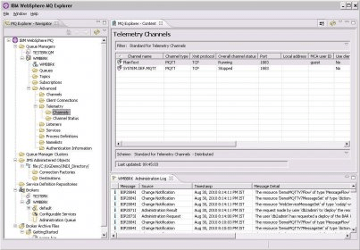 Как перезапустить канал mq explorer