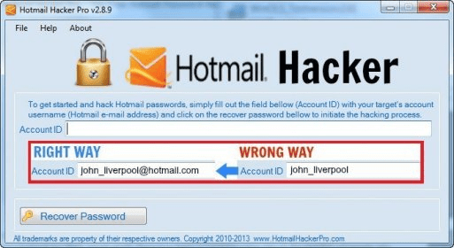 hotmail hacker builder