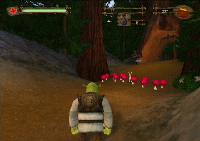 Игра шрек 2 часть 2. Шрек 2 игра. Shrek 2 GAMECUBE. Компьютерная игра Шрек 2 2004. Shrek 2 the game GAMECUBE.