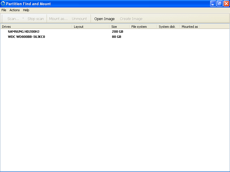 partition find and mount bootable