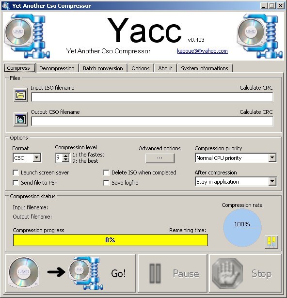 Colgar Vuelo Altitud Yacc Download - Yet Another Cso Compressor (YACC) is as its name indicates