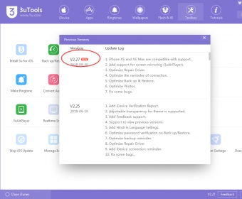 3utools 3.03.017 download the last version for windows
