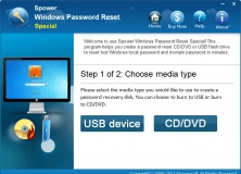 spower windows password reset