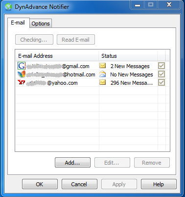 Yahoo! Mail Notifier