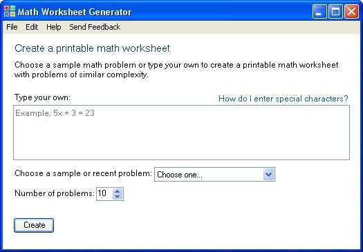 Microsoft Worksheet Download - Math Worksheet Generator multiple math practice problems