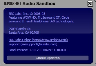 srs audio sandbox que es