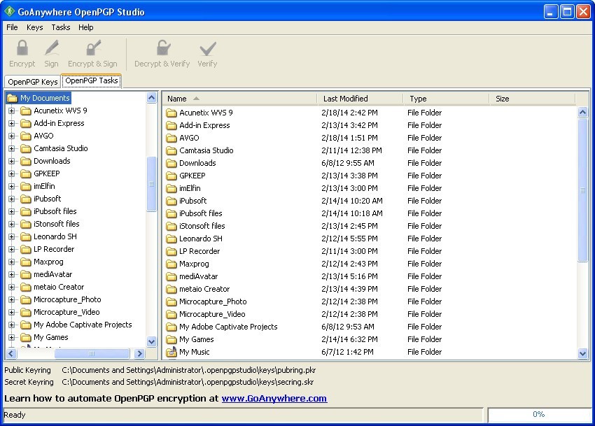 GoAnywhere OpenPGP Studio Download - It is a free desktop tool that makes  it easy to protect